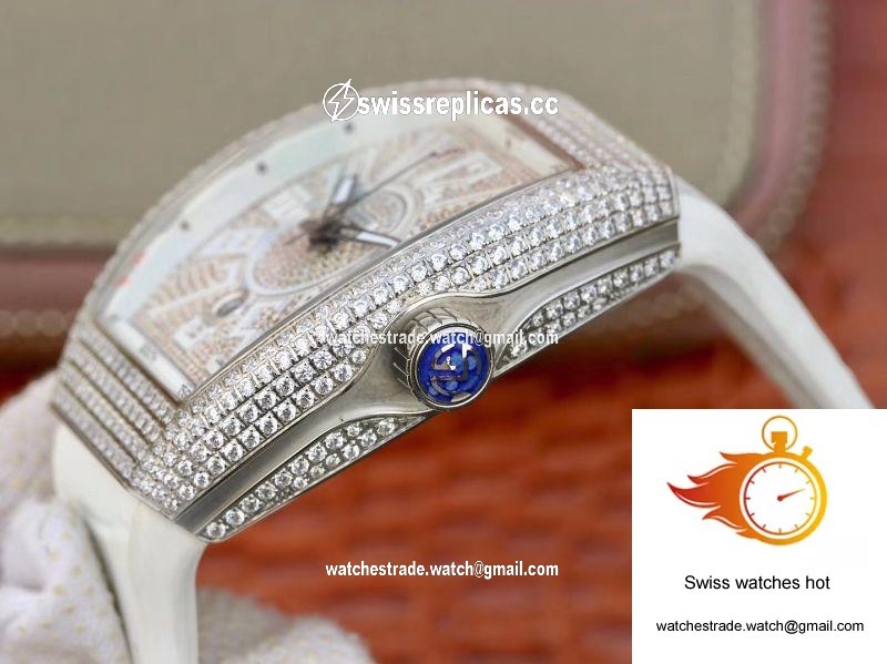 Franck Muller Vanguard V45.SC.DT.D.NBR.CD.5N.NR Diamond Dial 6