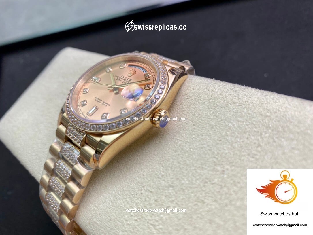Rolex Day Date M128345RBR-0020 EW Factory Rose Gold 7