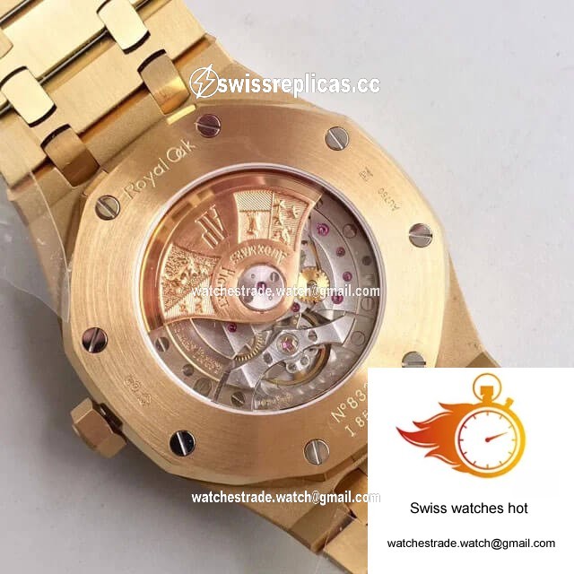 Audemars Piguet Royal Oak 15400OR JF Factory Yellow Gold Blue Dial 7