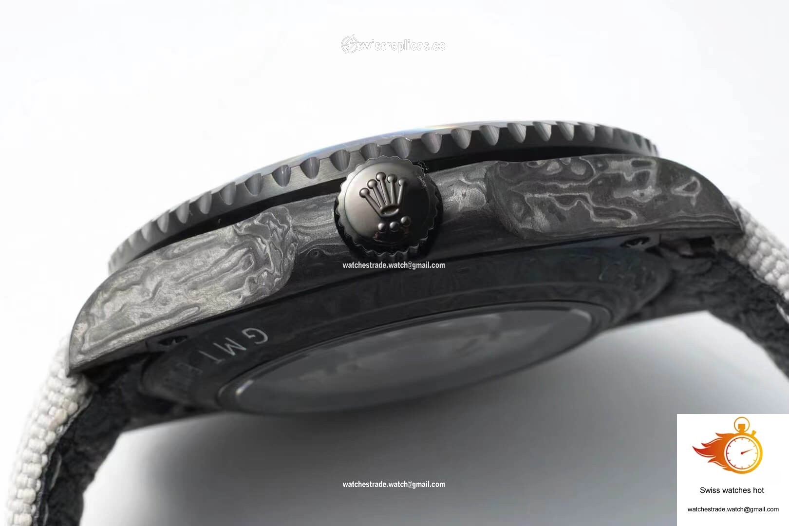 Rolex GMT-MASTER II Diw Carbon Fiber Dial Fabric Strap 7