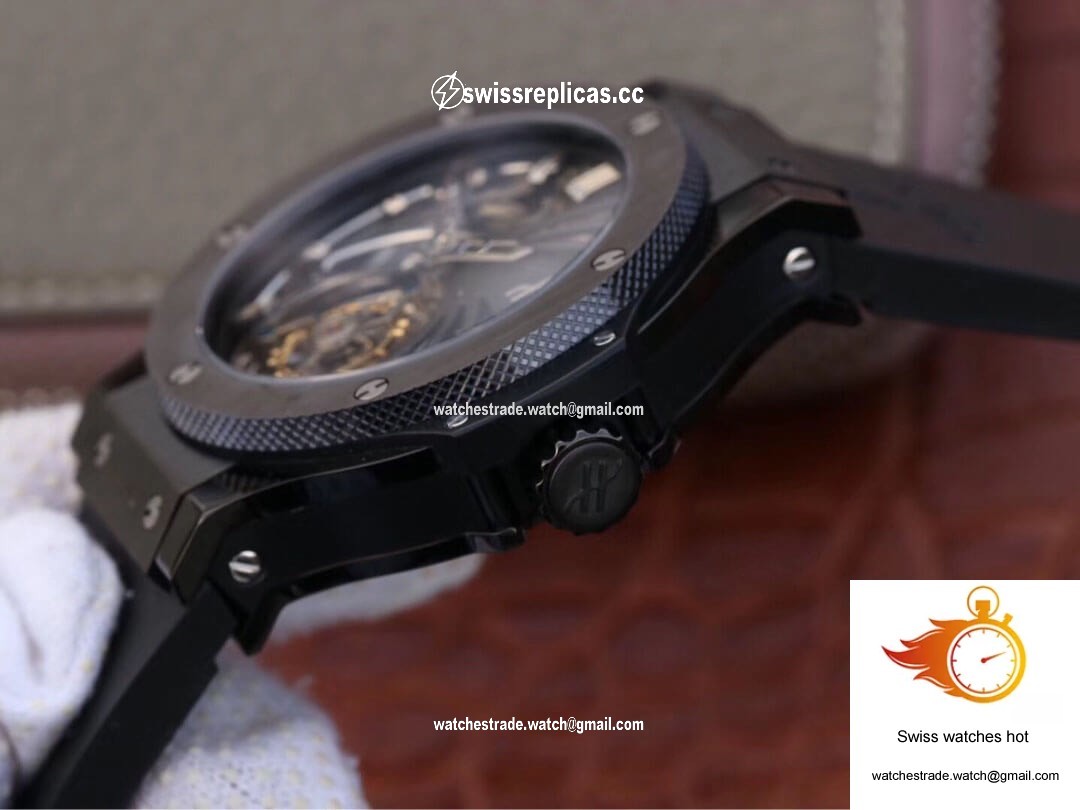 Hublot Big Bang Hollow Tourbillon Ceramic Skeleton Dial 7