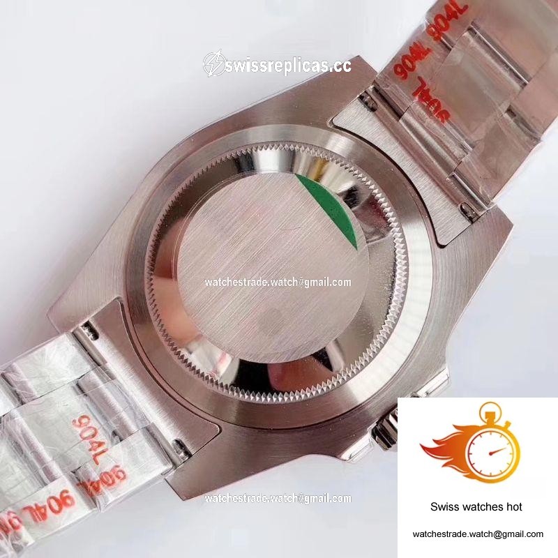 Replica Rolex Submariner Date Oyster 40mm Oystersteel 116610LV Noob Factory V10 Replica Green dial watch 7