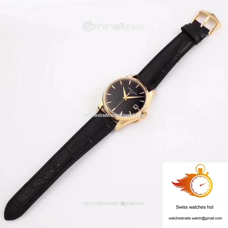 Patek Philippe Calatrava 5227 18K Yellow Gold Black Dial 7