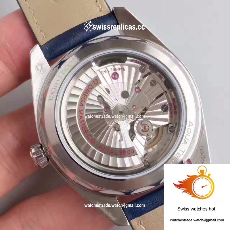 Omega Seamaster Aqua Terra 150M Master Co-Axial Baselworld Blue Textured Dial 7