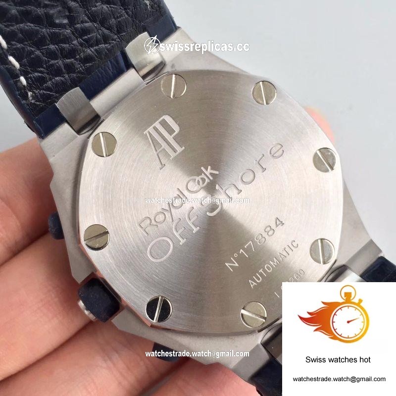 Audemars Piguet Royal Oak Offshore Panda 26170ST.OO.D101CR.02 Black Leather Strap JF Factory V2 White Dial 7