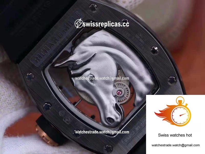 Richard Mille Polo Club Saint Tropez RM52-02 KV Factory White Horse Head Skeleton Dial 7