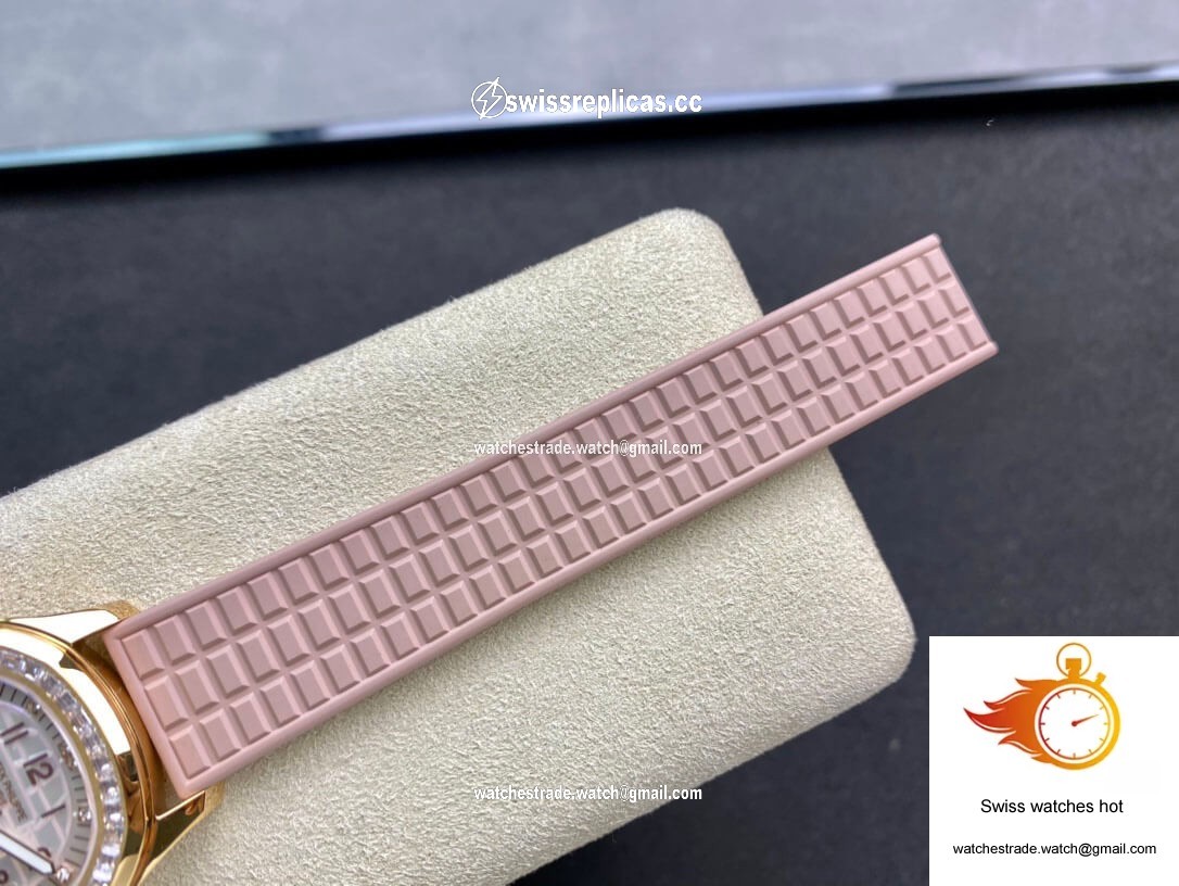 Patek Philippe Aquanaut Quartz Ladies PPF Factory Mother Of Pearl Dial 7