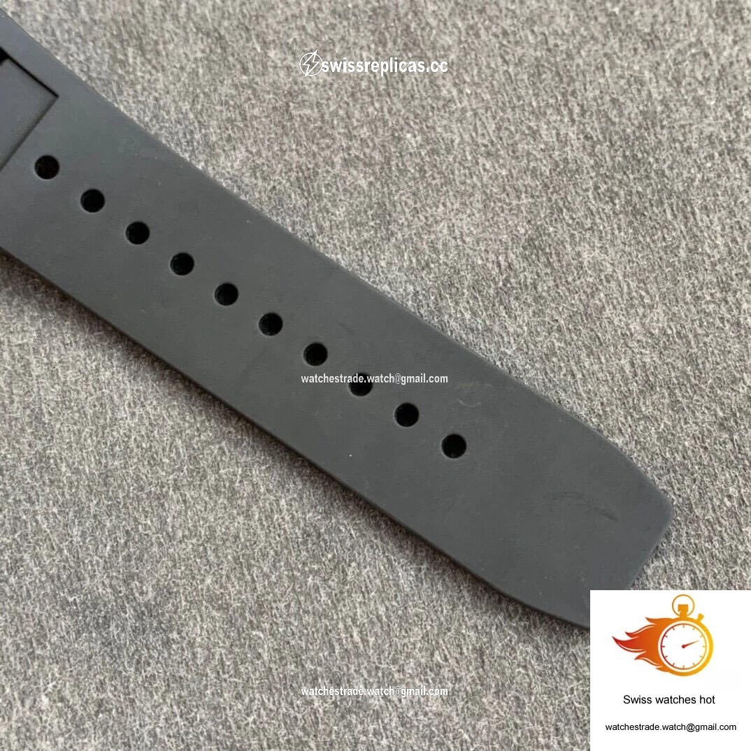 Richard Mille RM055 KV Factory V2 Black Ceramic Rubber Strap 7