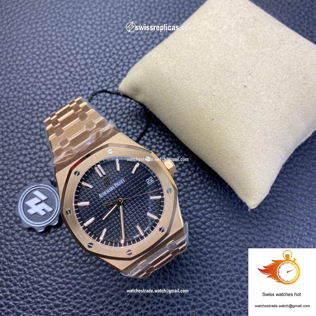 Audemars Piguet Royal Oak 15500OR.OO.1220OR.01 ZF Factory Rose Gold Version Black Dial 7