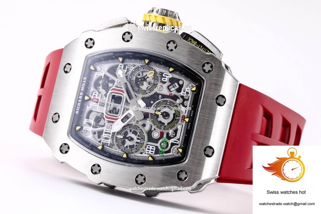 Richard Mille RM11-03RG KV Factory Titanium Red Strap 7