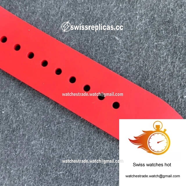 Richard Mille RM011 KV Factory Titanium Case Red Strap 7