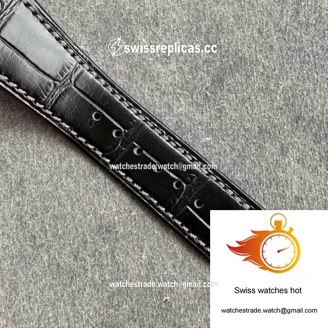 Patek Philippe Nautilus 5726/1A-010 GR Factory Black Leather Strap 7
