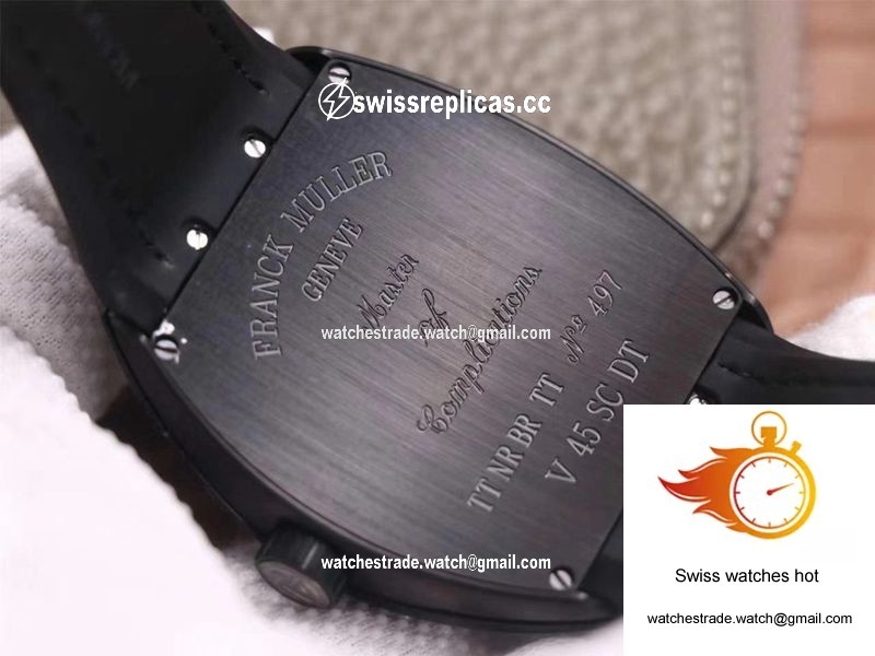 Franck Muller Vanguard V 45 SC DT TT NR BR TT ZF Factory Black Dial 7