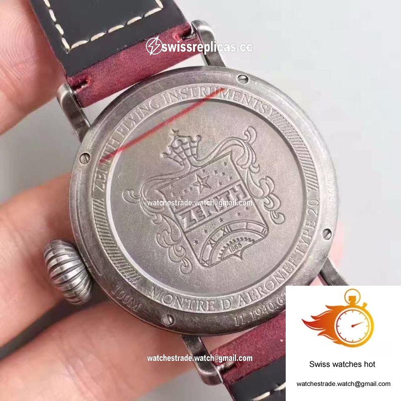 Zenith Pilot Type 20 Extra Special Ton Up 45MM 11.2430.679.21.C801 XF Factory Purple Dial 7