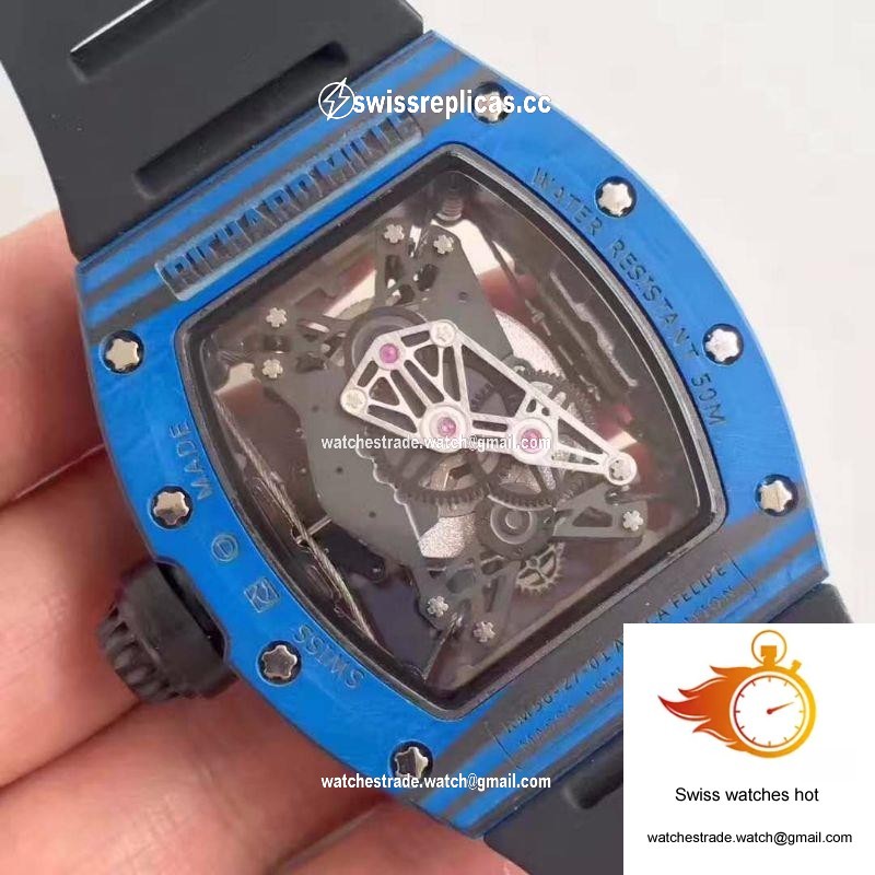 Richard Mille RM50-27-01 NTPT Blue Forged Carbon Skeleton Dial 7