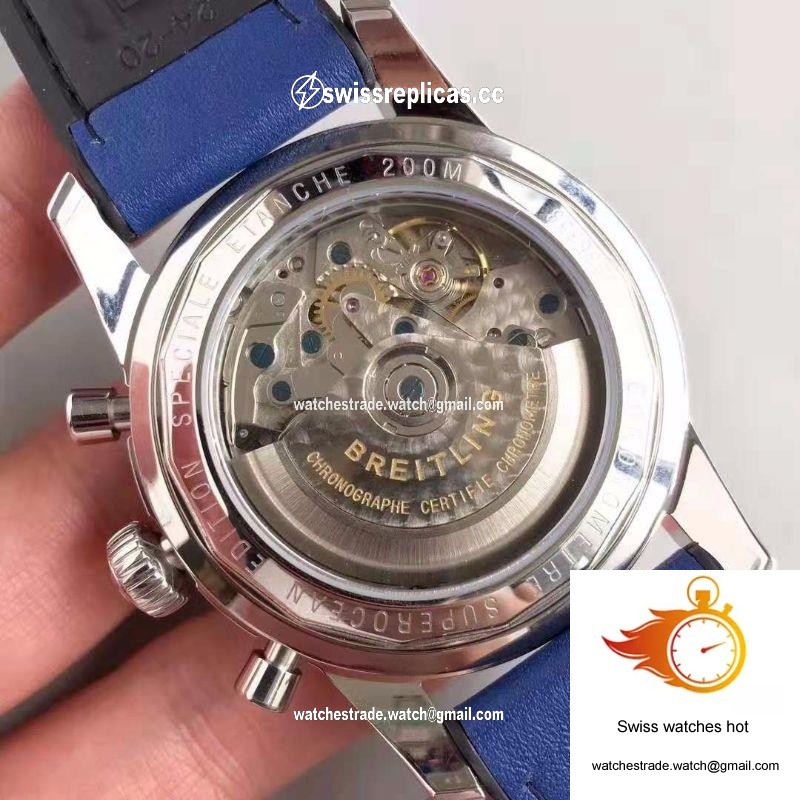 Breitling Superocean Heritage II Chronograph 44 AB0162161C1A1 GF Factory Blue Dial 7