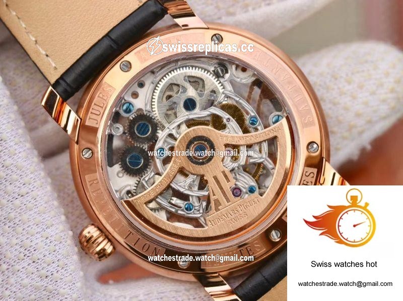 Audemars Piguet Jules Audemars Tourbillon 26357PT.ZZ.D028CR.01 18K Rose Gold Skeleton Dial 7