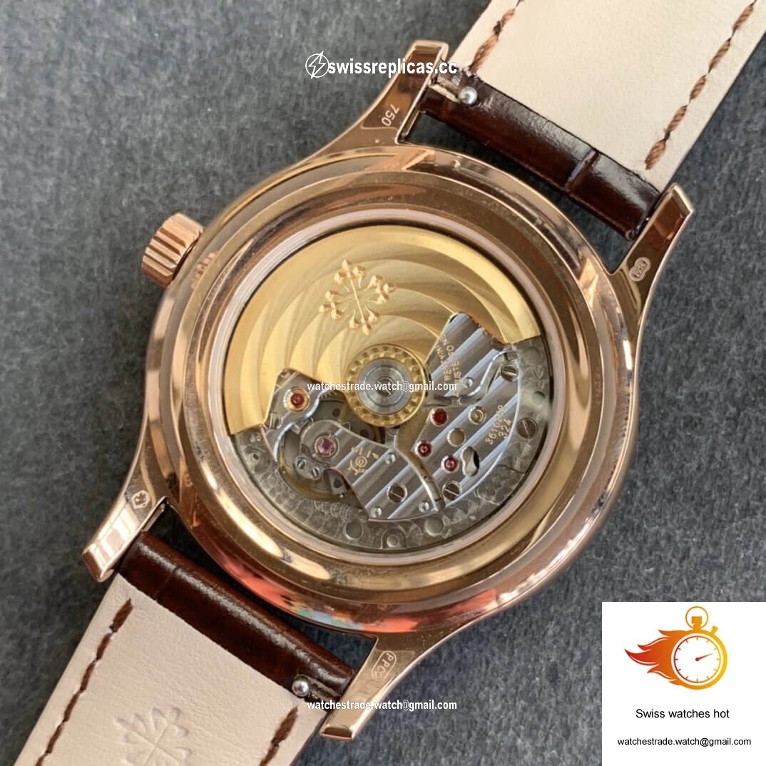 Patek Philippe Complications 5205R-001 GR Factory Rose Gold Milky White Dial 8