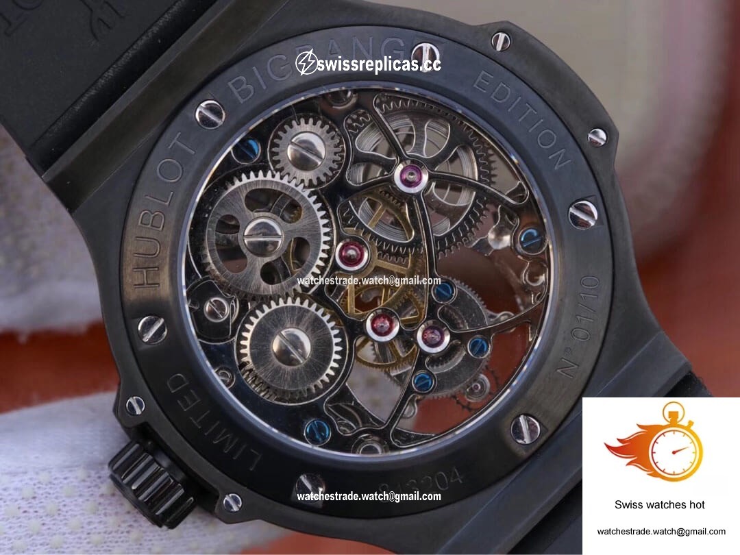 Hublot Big Bang Hollow Tourbillon Ceramic Skeleton Dial 8