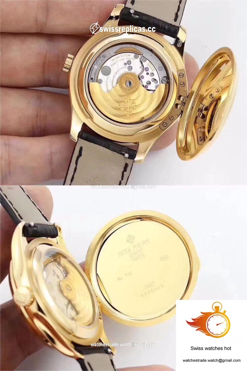 Patek Philippe Calatrava 5227 18K Yellow Gold Black Dial 8