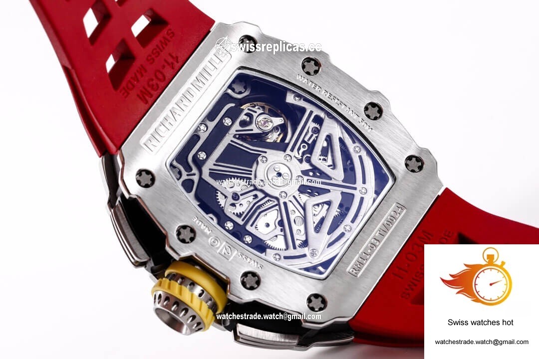 Richard Mille RM11-03RG KV Factory Titanium Red Strap 8