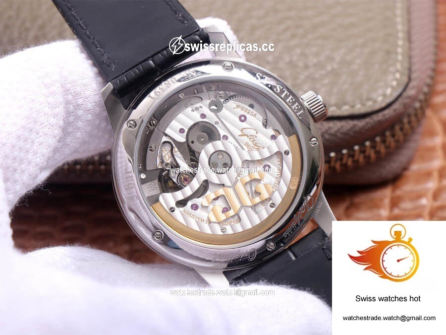 Glashutte Senator Excellence Large Calendar Moon Phase 1-36-04 V9 Factory Blue Dial 8