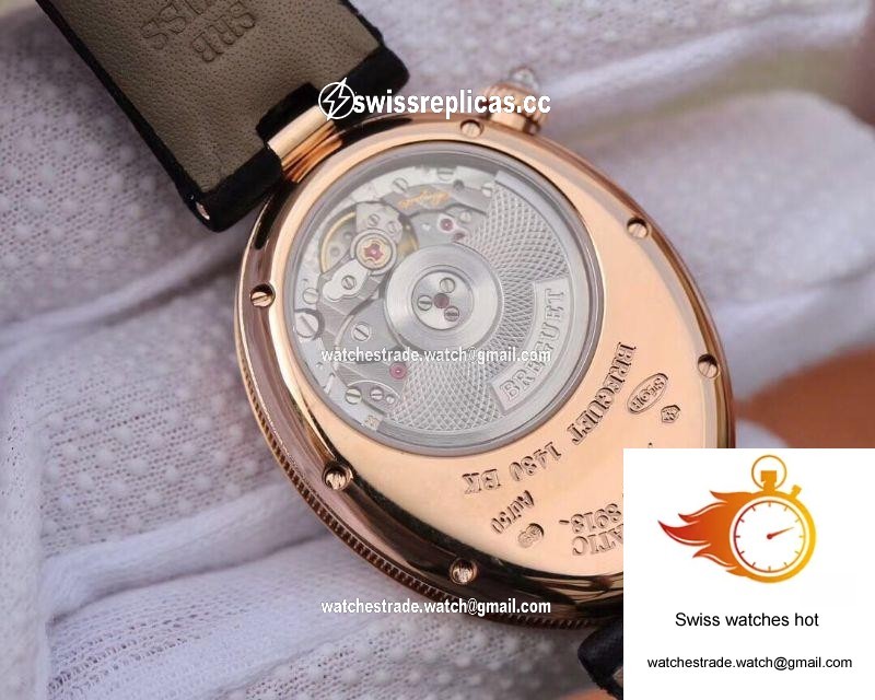 Breguet Reine De Naples 8918BR/58/864/D00D Ladies ZF Factory 18K Rose Gold Mother Of Pearl Dial 8