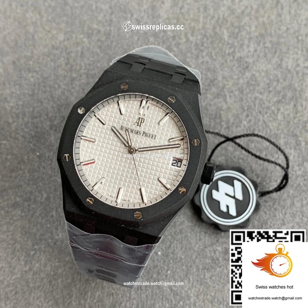 Audemars Piguet Royal Oak 15500 DLC Version ZF Factory Frosted White Dial 9