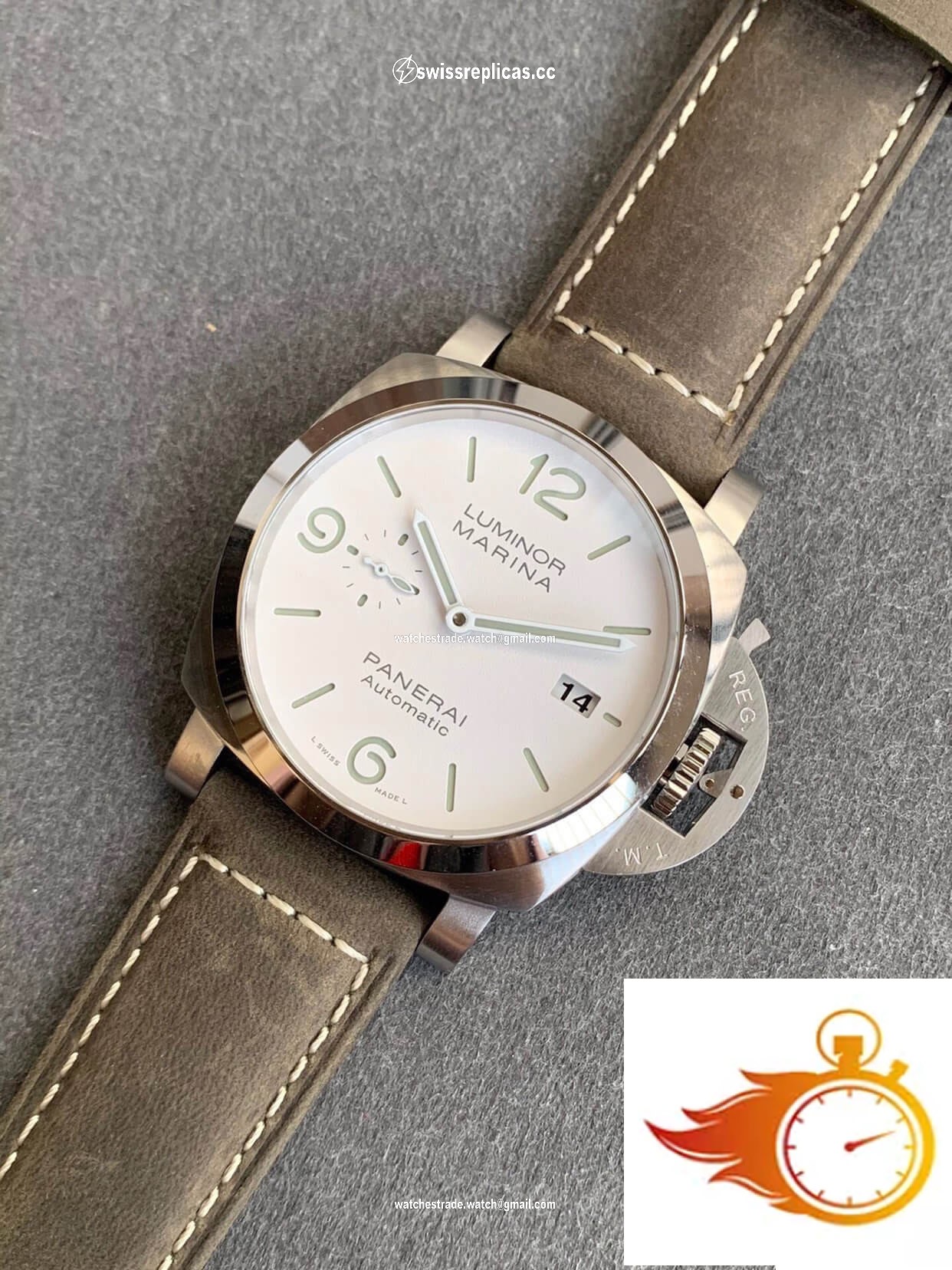 Panerai Luminor PAM01314 VS Factory White Dial 9