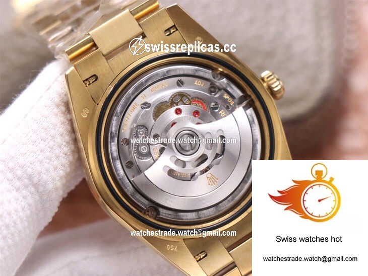 Rolex Day-Date M228348RBR-0001 EW Factory Yellow Gold Black Dial 9