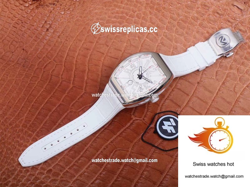 Franck Muller Vanguard V 45 SC DT 5N BC ZF Factory White Dial 9