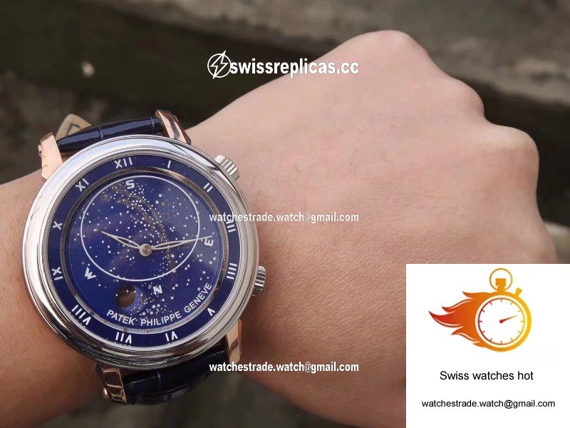 Patek Philippe Grand Complications Sky Moon Celestial Rose Gold 5102PR-001 TW Factory Blue Dial 9