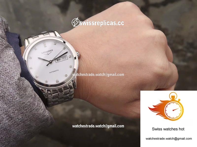 Longines Flagship Double Calendar L4.899.4.12.602 GK Factory White Dial 9