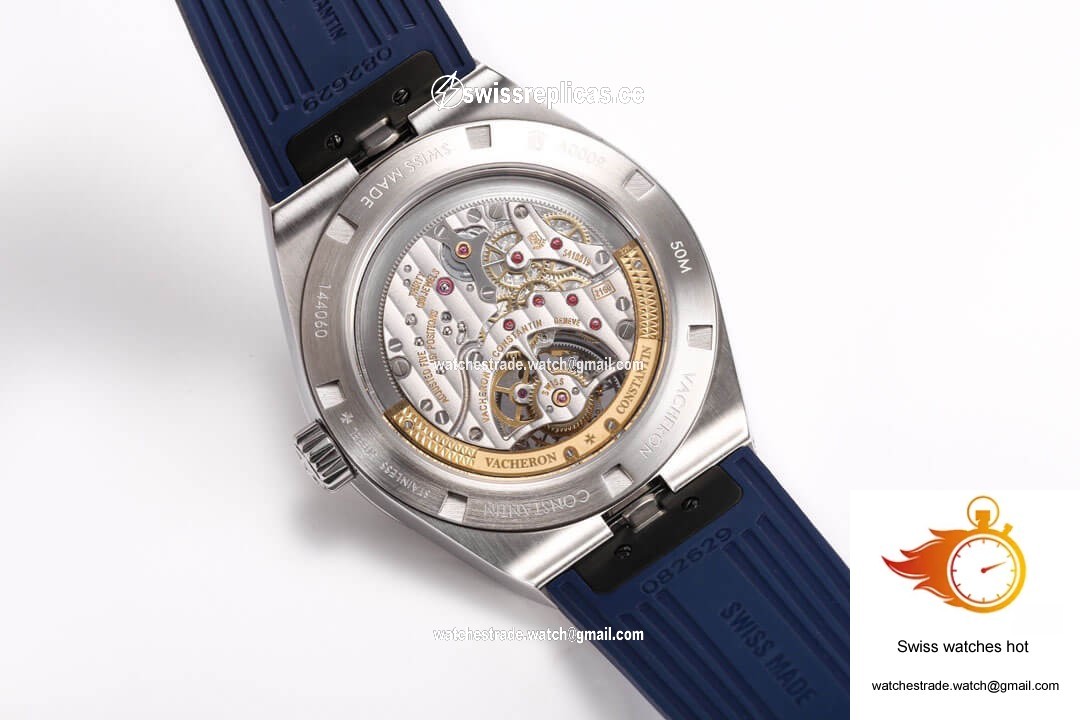 Vacheron Constantin Overseas Tourbillon 6000V/110A-B544 BBR Factory Blue Rubber Strap 9