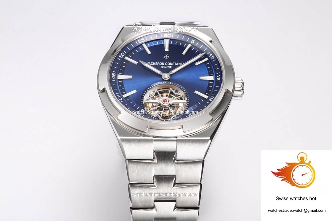 Vacheron Constantin Overseas Tourbillon 6000V/110A-B544 BBR Factory Stainless Steel Strap 9