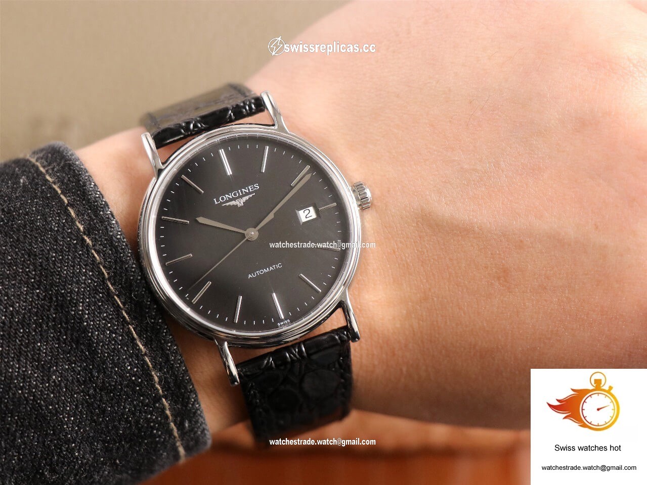 Longines Presence L4.921.4.52.2 KY factory Black Dial 9