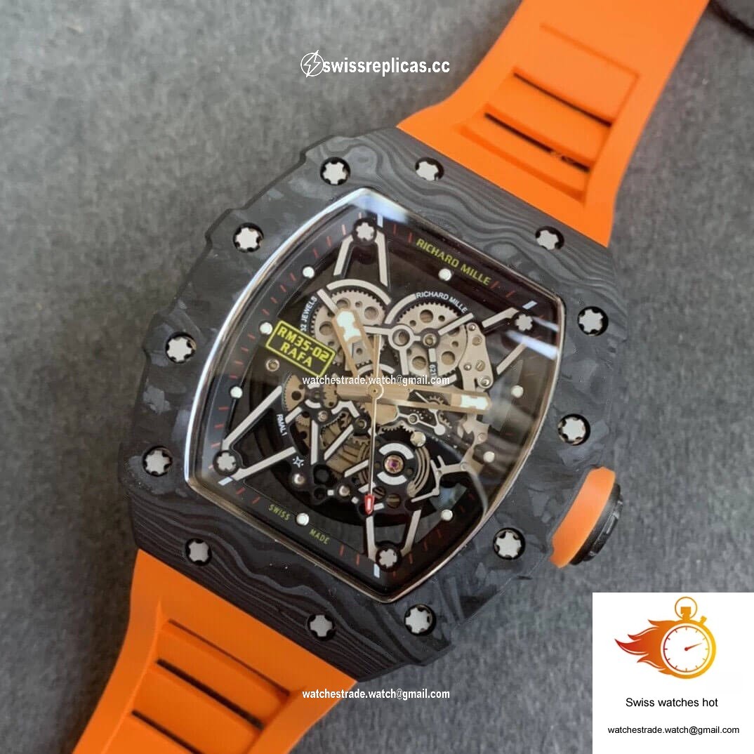 Richard Mille RM35-02 Mens RM35-02 SWISS ETA Automatic Movement 50mmx42mmx16mm KV Factory 9