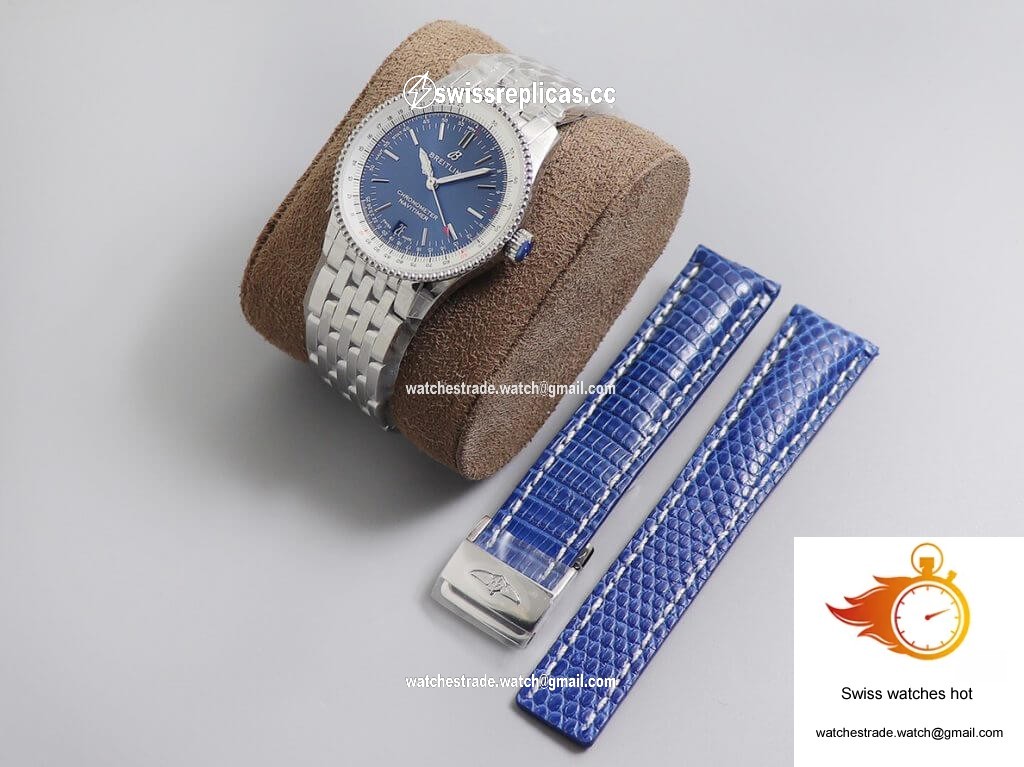 Breitling Navitimer Automatic 38 A17325211C1A1 KOR Factory Blue Dial 9