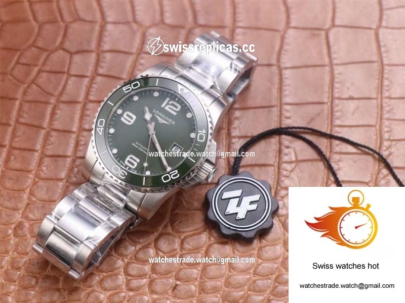 Longines Hydroconquest L3.781.4.06.6 ZF Factory Green Dial 9