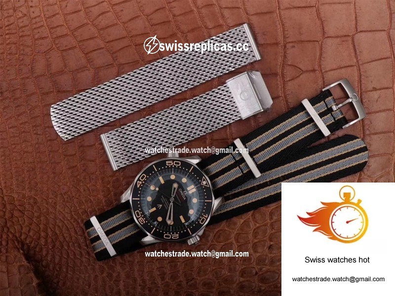 Omega Seamaster 210.92.42.20.01.001 James Bond 007 VS Factory Black Dial 9