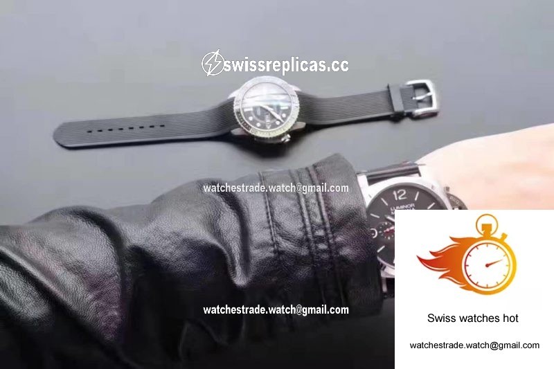 Panerai Luminor Marina 1950 PAM727 Americas Cup 2017 ZF Factory Black Leather Strap Black Dial 9