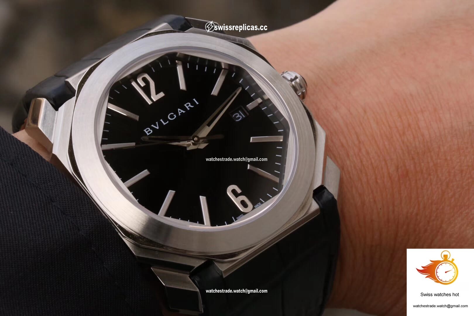 Bvlgari Octo 101964 BGO41BSLD Stainless Steel Bezel 9